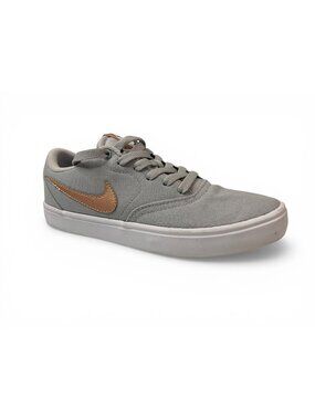 Nike SB Check Solarsoft Gray Sneakers Womens 6 Skate Shoes 921463-006